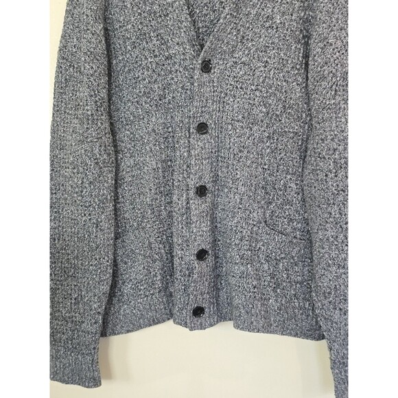 Abercrombie & Fitch Men’s XL Gray Heather Sweater Cardigan Grandpa Button Front - Picture 4 of 9